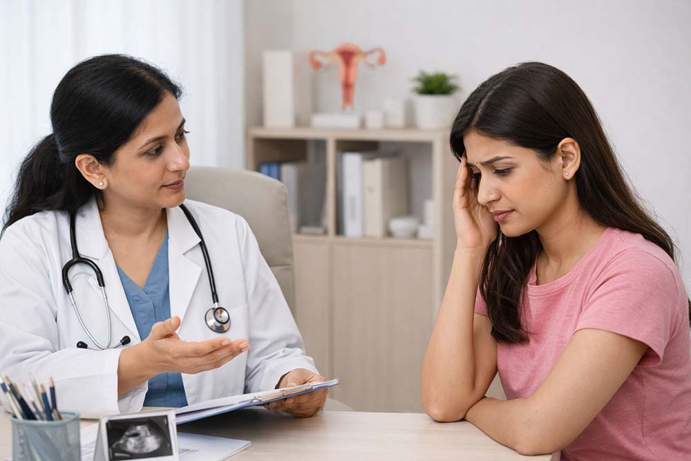 Doctor consulting patient