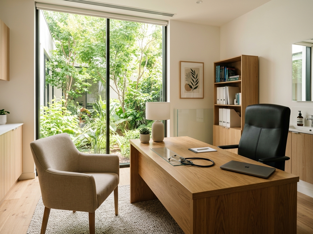 Doctor consultation suite at Jodha Care